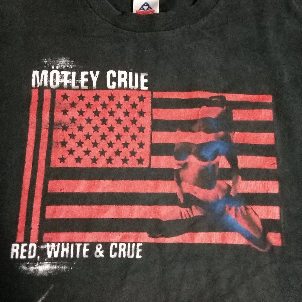 Vintage Motley Crue Red White And Crew T-Shirt